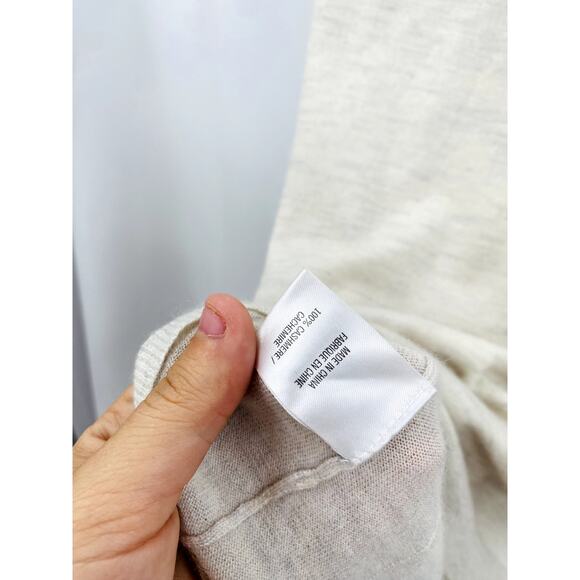 Theory P Gwyneth New Cashmere Short Sleeve Lightweight Sweater Cardigan - Picture 4 of 5